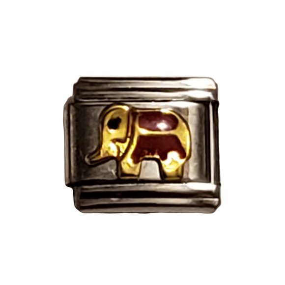 Elephant 9 mm link charm for Italian Charm Bracelet - Picture 1 of 1